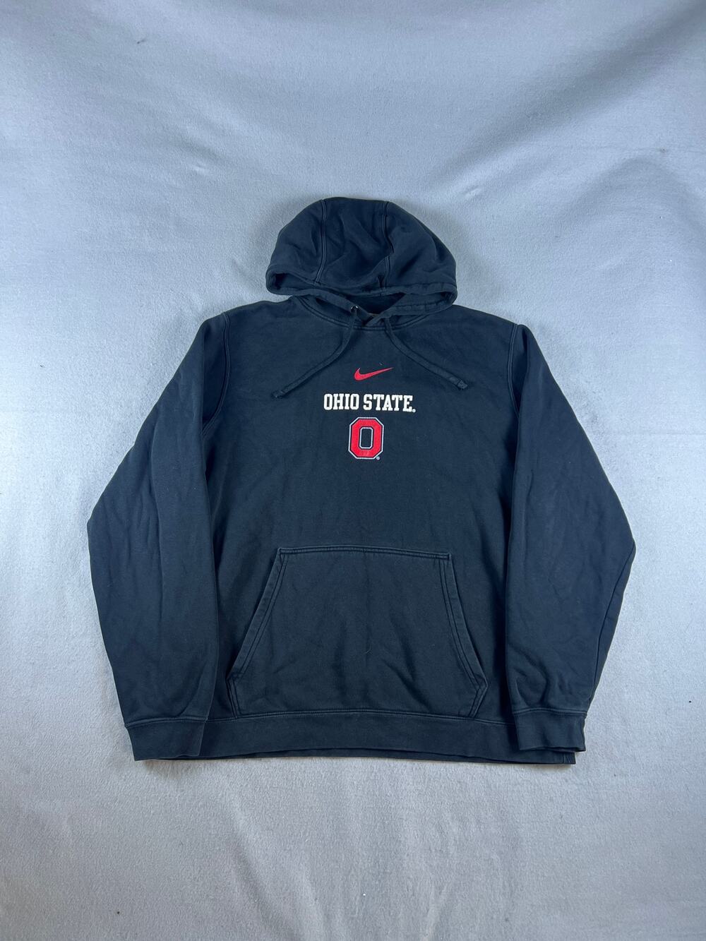 Ohio State Buckeyes Hoodie Mens L Black Nike Center Swoosh NCAA College Sports
